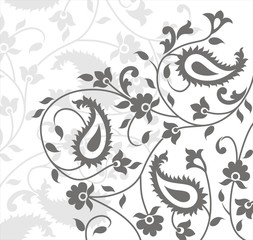 paisley floral pattern swatch