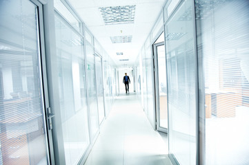 Man in corridor