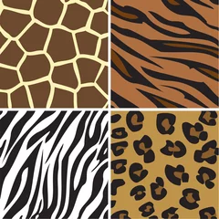 Muster Giraffe, Tiger, Zebra, Leopard © sunt