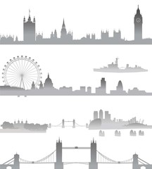 Very Detailed London skyline - 30376419