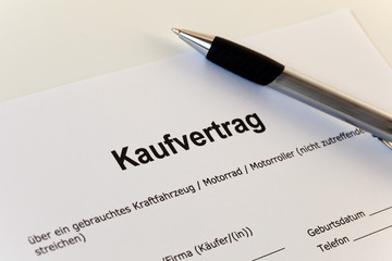 Kaufvertrag Formular