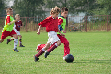 Fototapeta na wymiar kids soccer