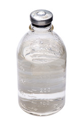 medical bottle close up