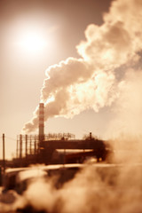 Fototapeta premium industrial pollution