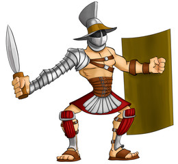 Cartoon-Gladiator