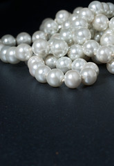 Pearl isolated on black