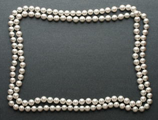 Pearl isolated on grey