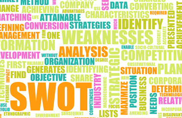 Fototapeta premium SWOT