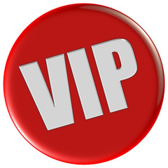 Button rot rund VIP