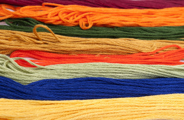 colorful cotton craft thread