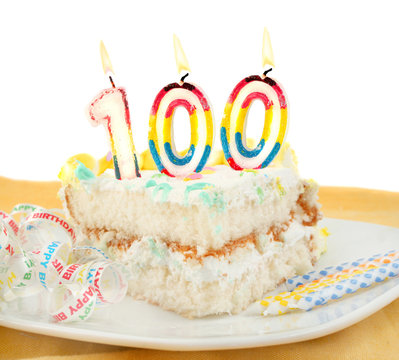 100 year birthday or anniversary cake