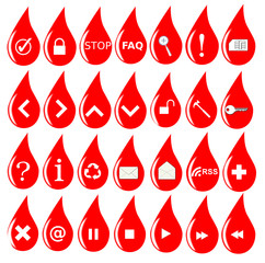 Web icons  buttons
