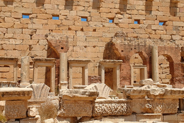 Il foro romano antico di Leptis Magna - Libia