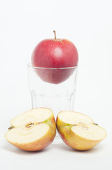 Apple in the glass
