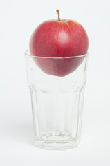 Apple in the glass