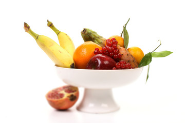 Fruits and vegetables, with shallow focus