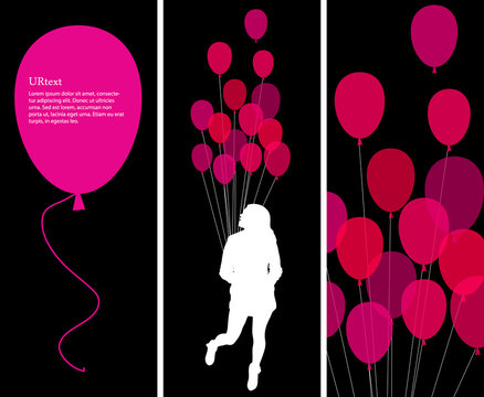 Text Concept And Pink Ballons