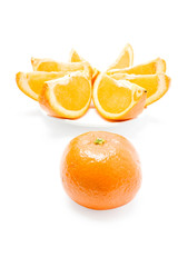 mandarin and sliced orange