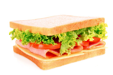 Sandwich isolated on white