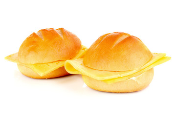 cheeseburger isolated on white