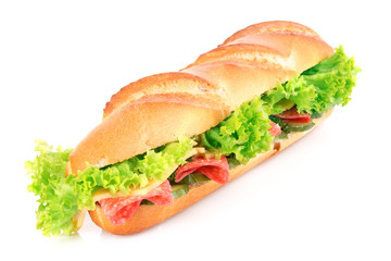 Sandwich isolated on white