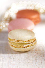 macarons, colorful, shiny glitter backdrop, shaloow dof