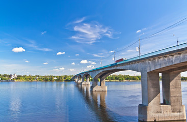 Bridge on the Volga river