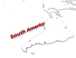 South America region map