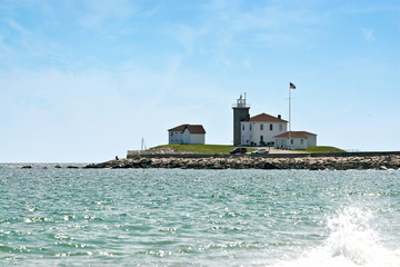 Naklejka premium Watch Hill Rhode Island Lighthouse