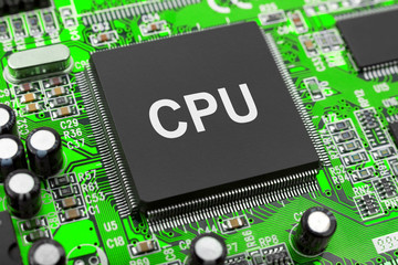 Macro of computer chip