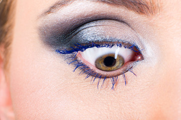 female eye macro