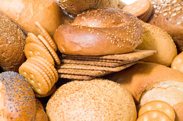 small roll pikelets and biscuits