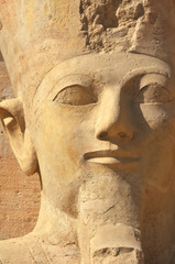 Fototapeta na wymiar Twarz królowej Hatszepsut