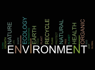 ENVIRONMENT  text bar-code