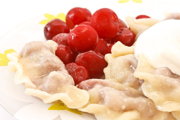 dumplings with cherry