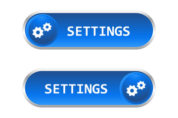 Botón settings azul