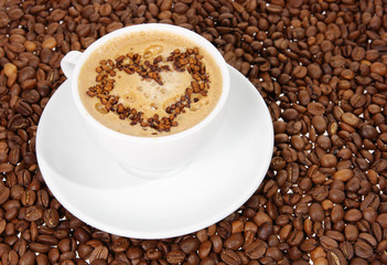 Coffee in a white mug