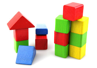 Wooden building blocks