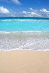 Fototapeten Strand tropisches vertikales karibisches türkisfarbenes Meer © lunamarina