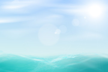 Obraz na płótnie Canvas Abstract beautiful sea and sky background