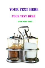 Flavouring ware isolated on white background