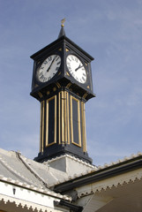 Clock on pier at Brighton. East Sussex. England