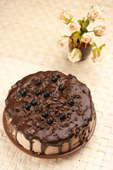 Homemade chocolate cake