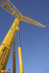 Mobile construction crane arm