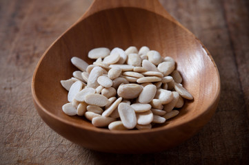 peeled white beans