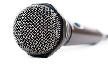 Microphone isolated on white