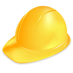 Under construction vector symbol - yellow helmet
