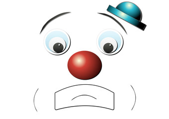 clown triste