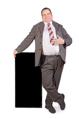 jolly fat businessman ..