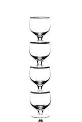 Wine glasses.